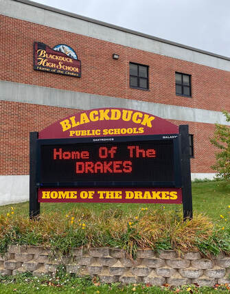 Blackduck Public Schools and High School Signs